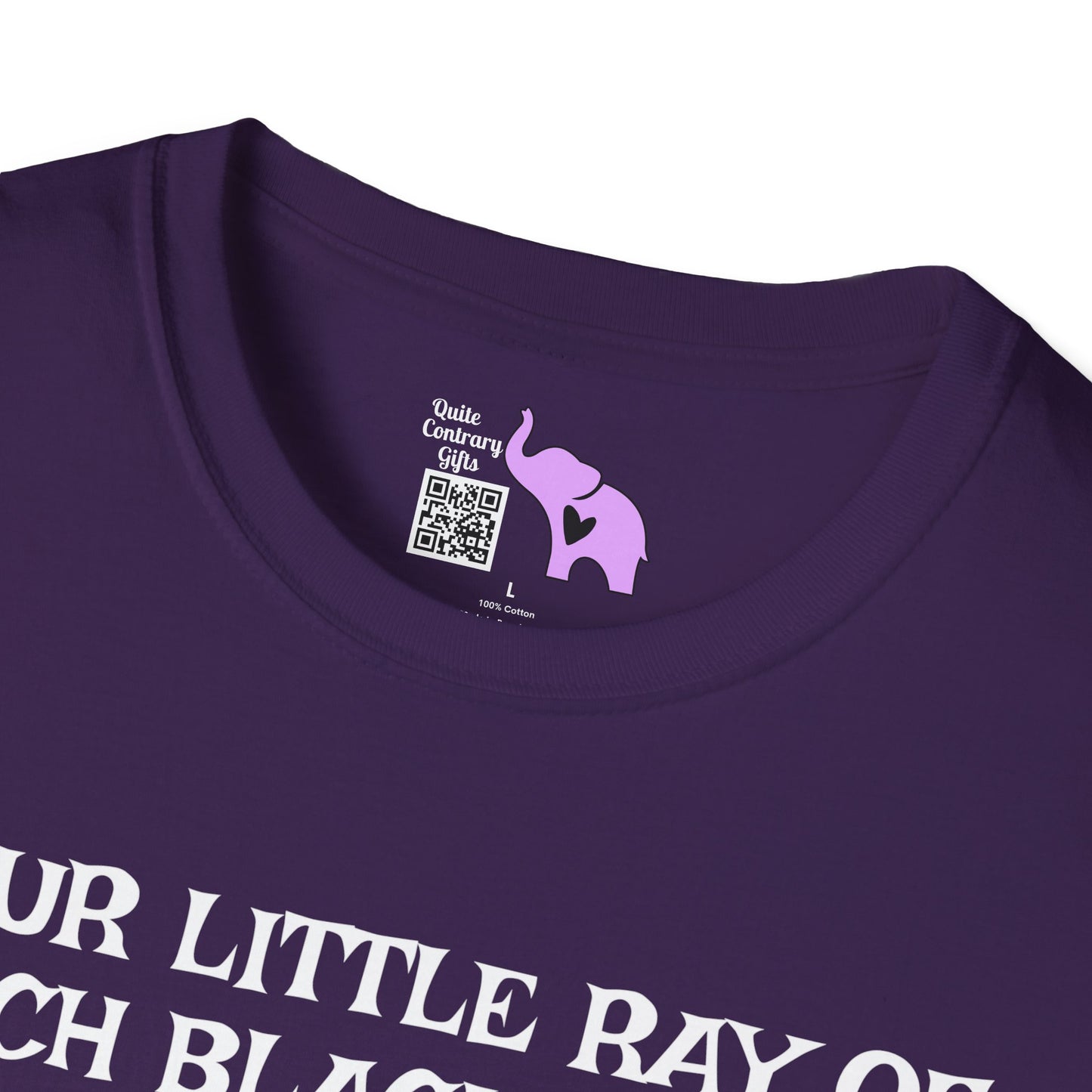Your Little Ray of Pitch Black Has Arrived (Rainbow) Adult T-shirt