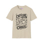 ""Caffeine Before Chaos (Cat) Adult T-shirt