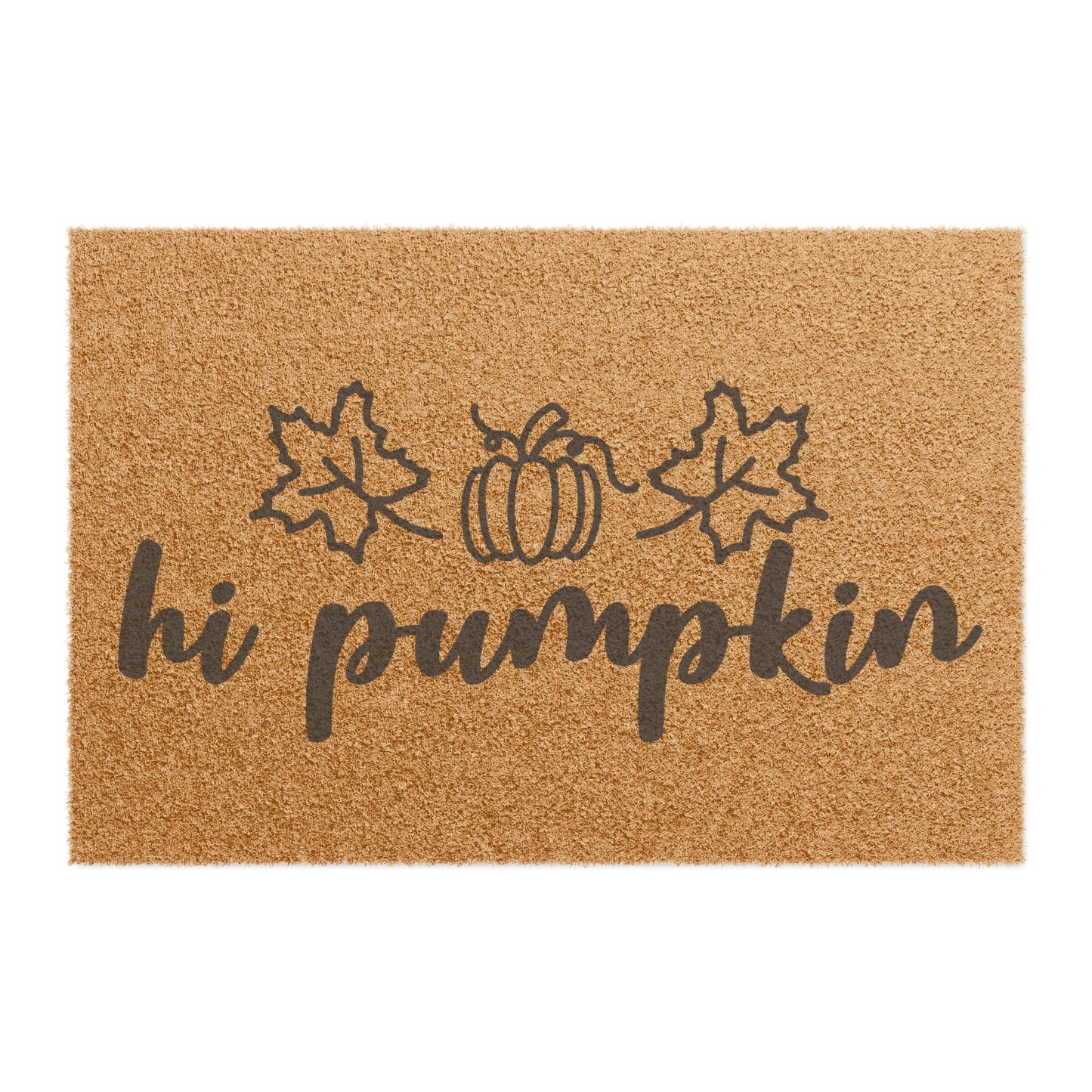 Hi Pumpkin Coconut Fiber Doormat