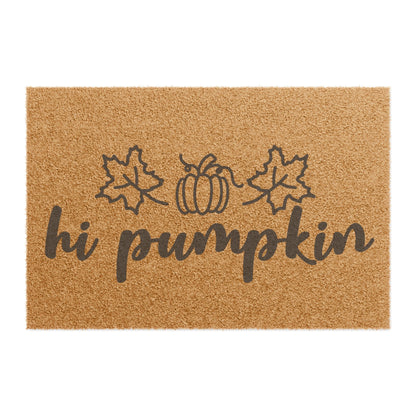 Hi Pumpkin Coconut Fiber Doormat
