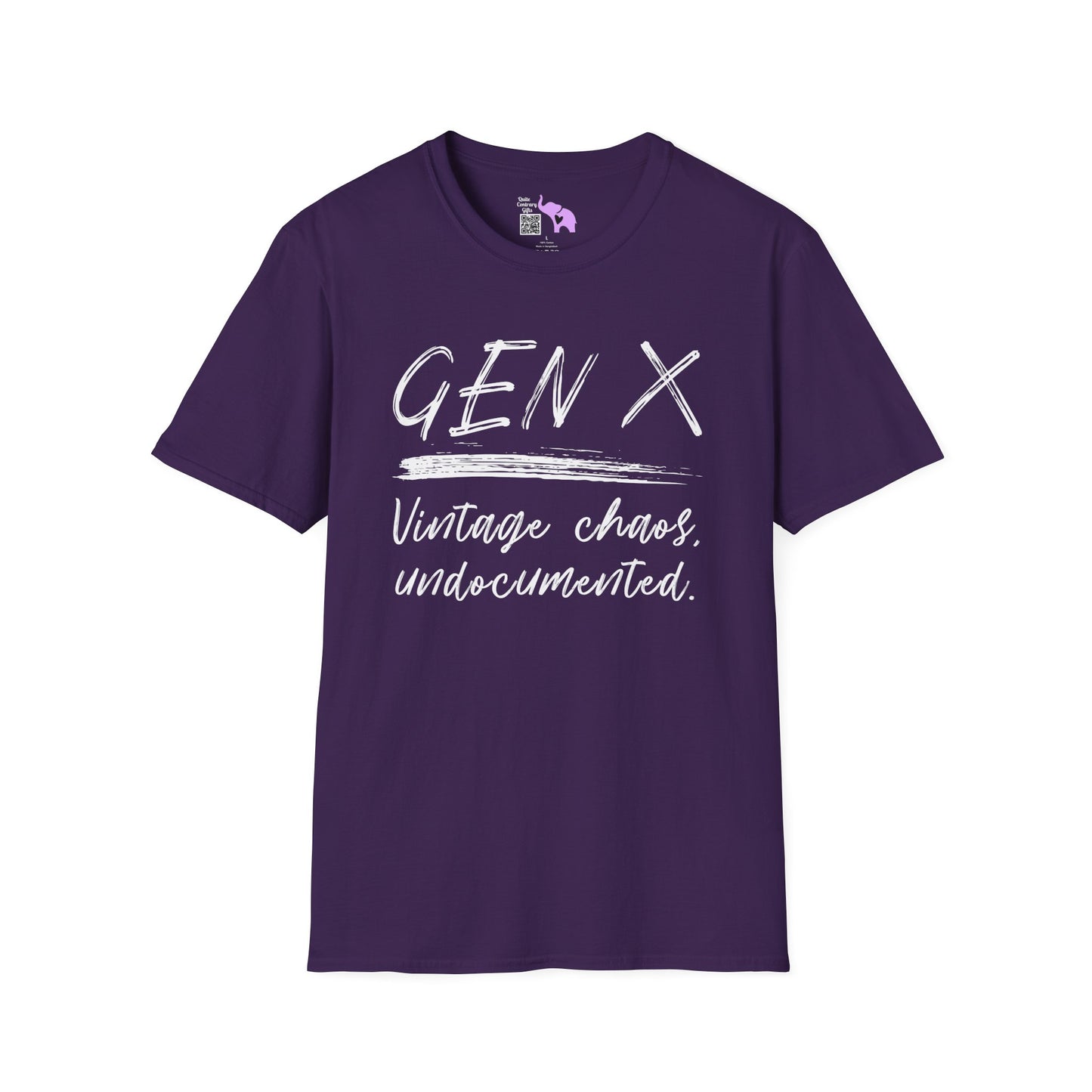 Gen X Vintage Chaos, Undocumented Adult T-shirt