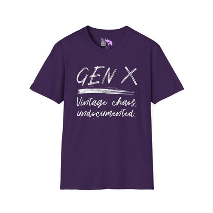 Gen X Vintage Chaos, Undocumented Adult T-shirt