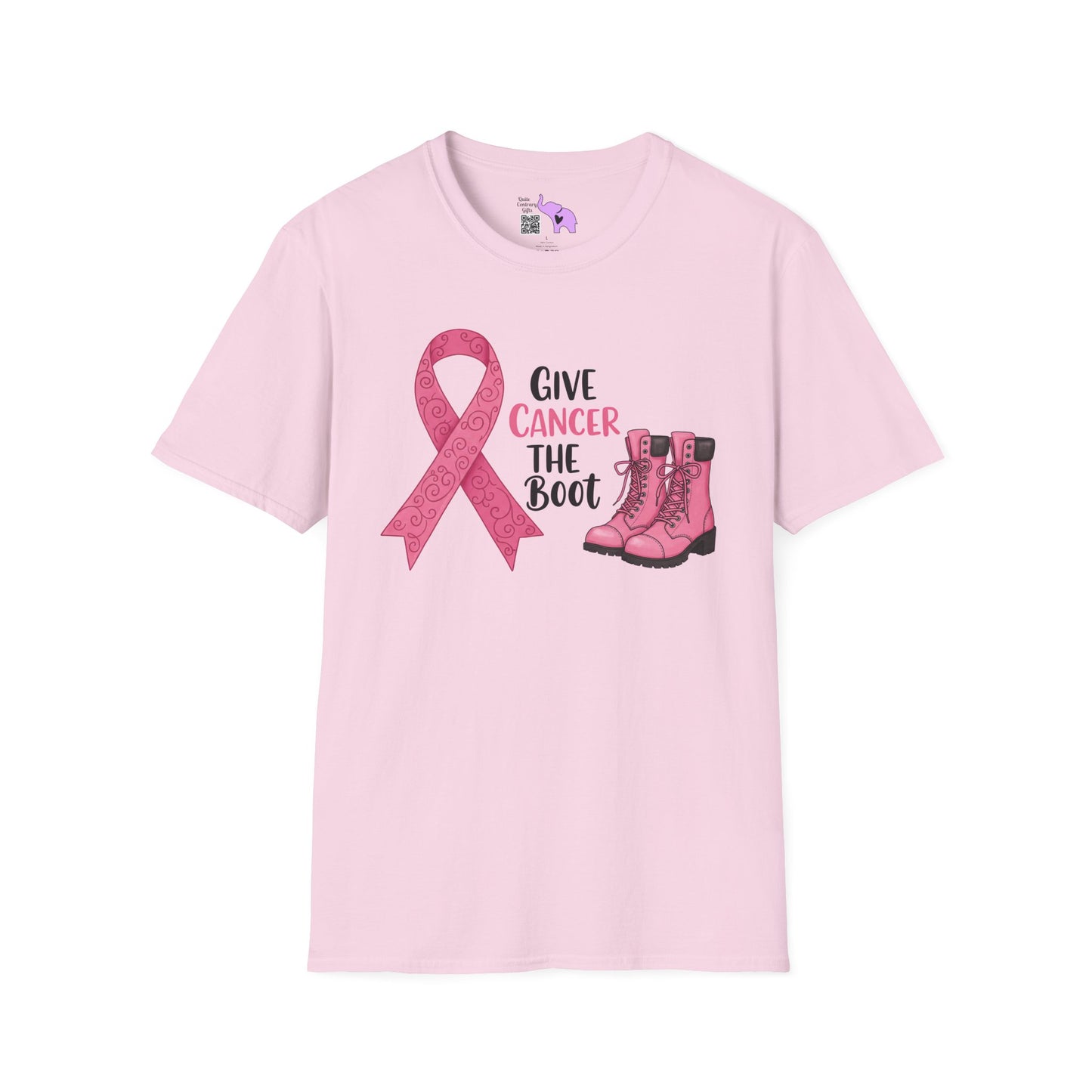 Give Cancer The Boot Adult T-shirt