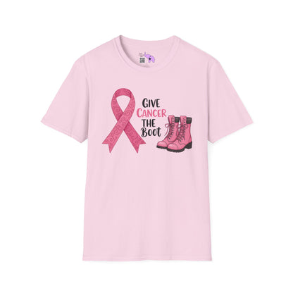 Give Cancer The Boot Adult T-shirt
