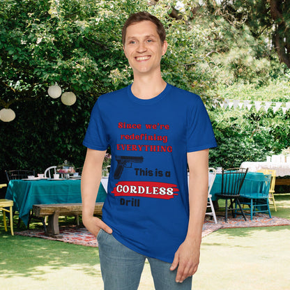2A Redefining Gun as a Cordless Drill Adult T-shirt