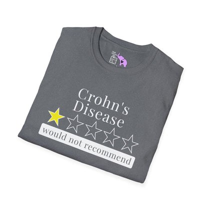 Crohn's Disease 1 Star Would Not Recommend Adult T-shirt
