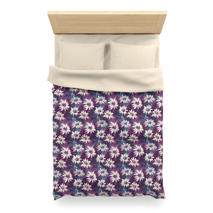 Twilight Daisy Meadow Microfiber Duvet Cover