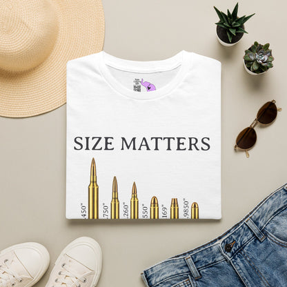 Size Matters (Ammo) Adult T-shirt