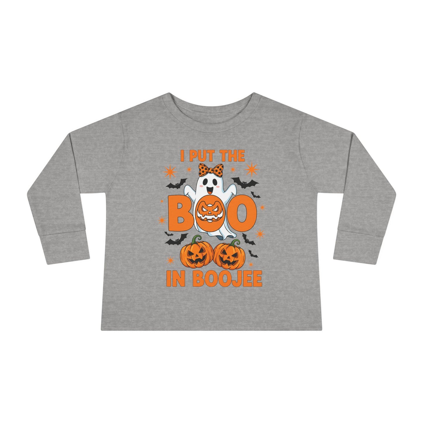 I Put the Boo in Boojee Toddler Long Sleeve Tee