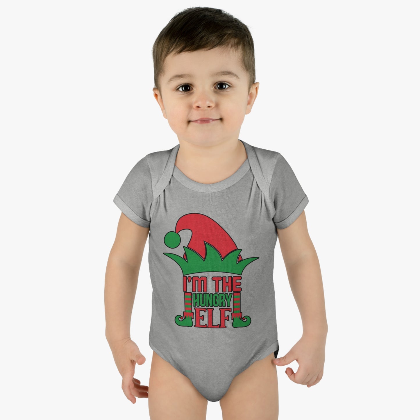 I'm The Hungry Elf Infant Baby Rib Bodysuit