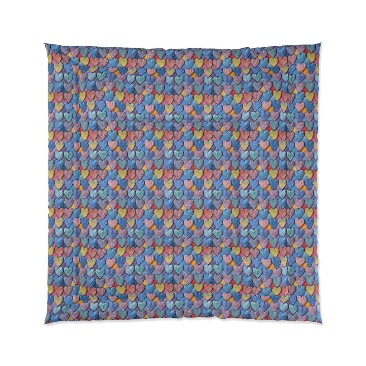 Color Pop Leather Hearts Comforter
