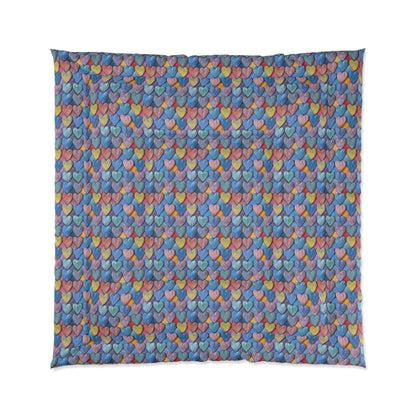 Color Pop Leather Hearts Comforter
