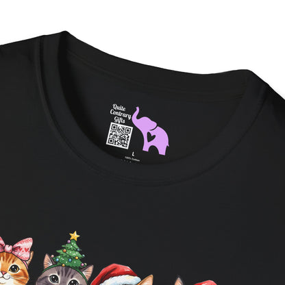 Meowy Christmas Crew Adult T-shirt