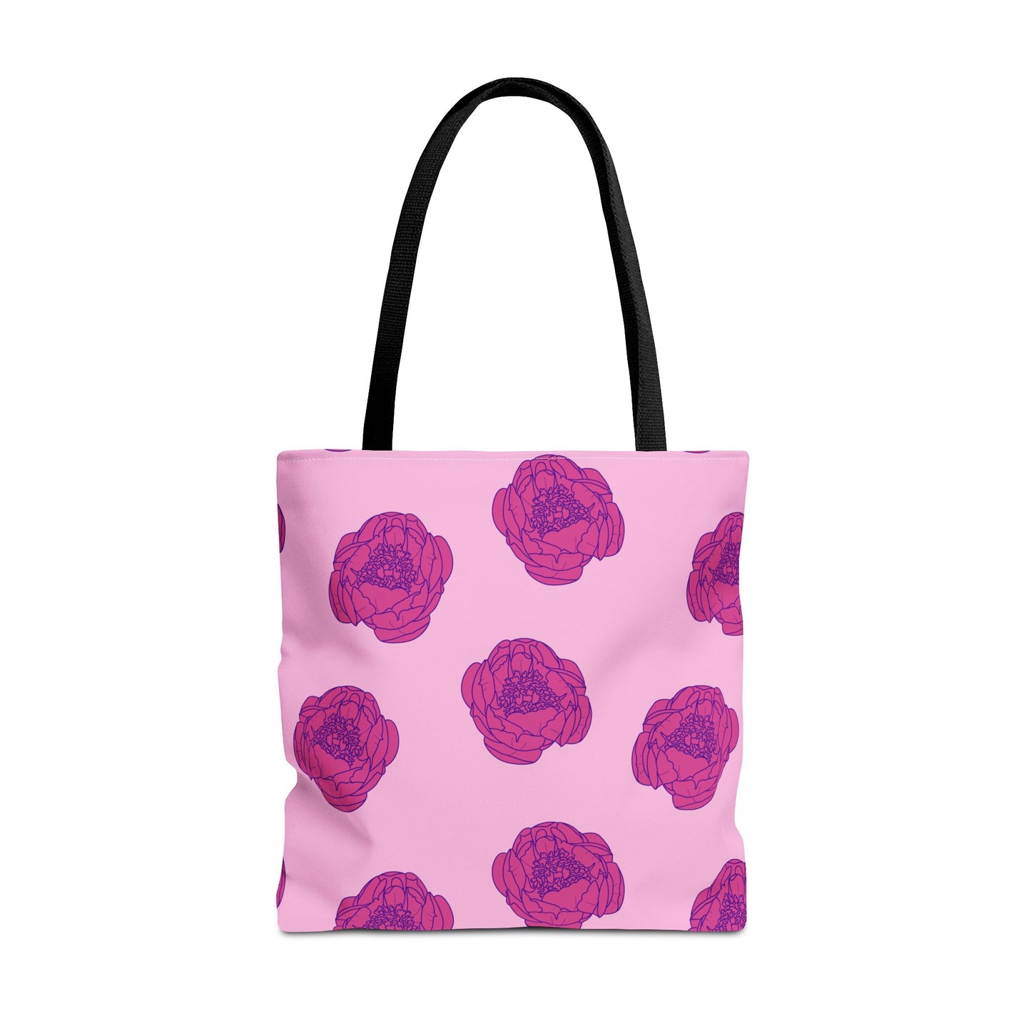 Rosy Dream Peonies Canvas Tote Bag