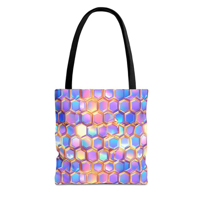 Aurora Hexagons Canvas Tote Bag