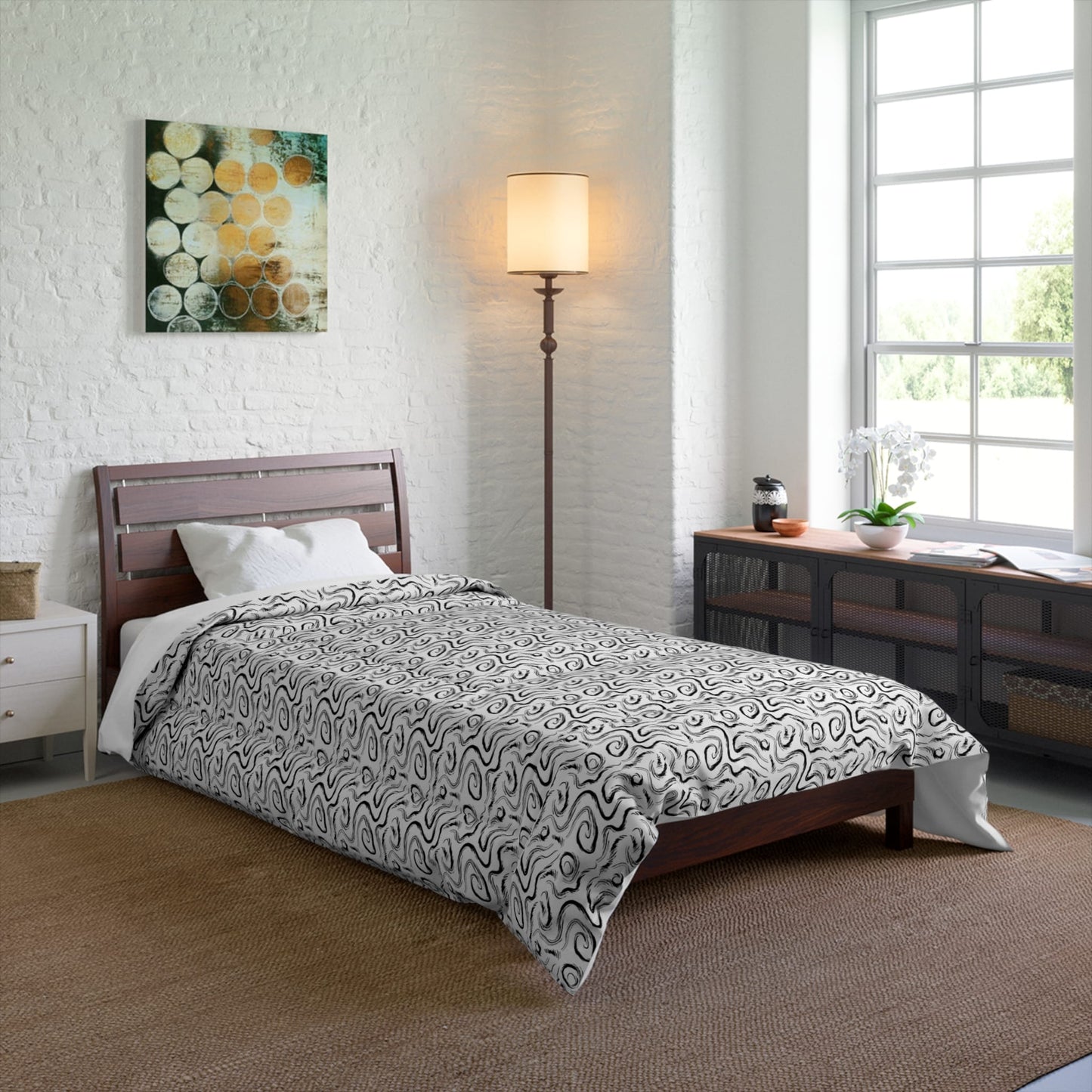 Grunge Scribbles Comforter