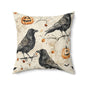 Crow & Gourd Throw Pillow