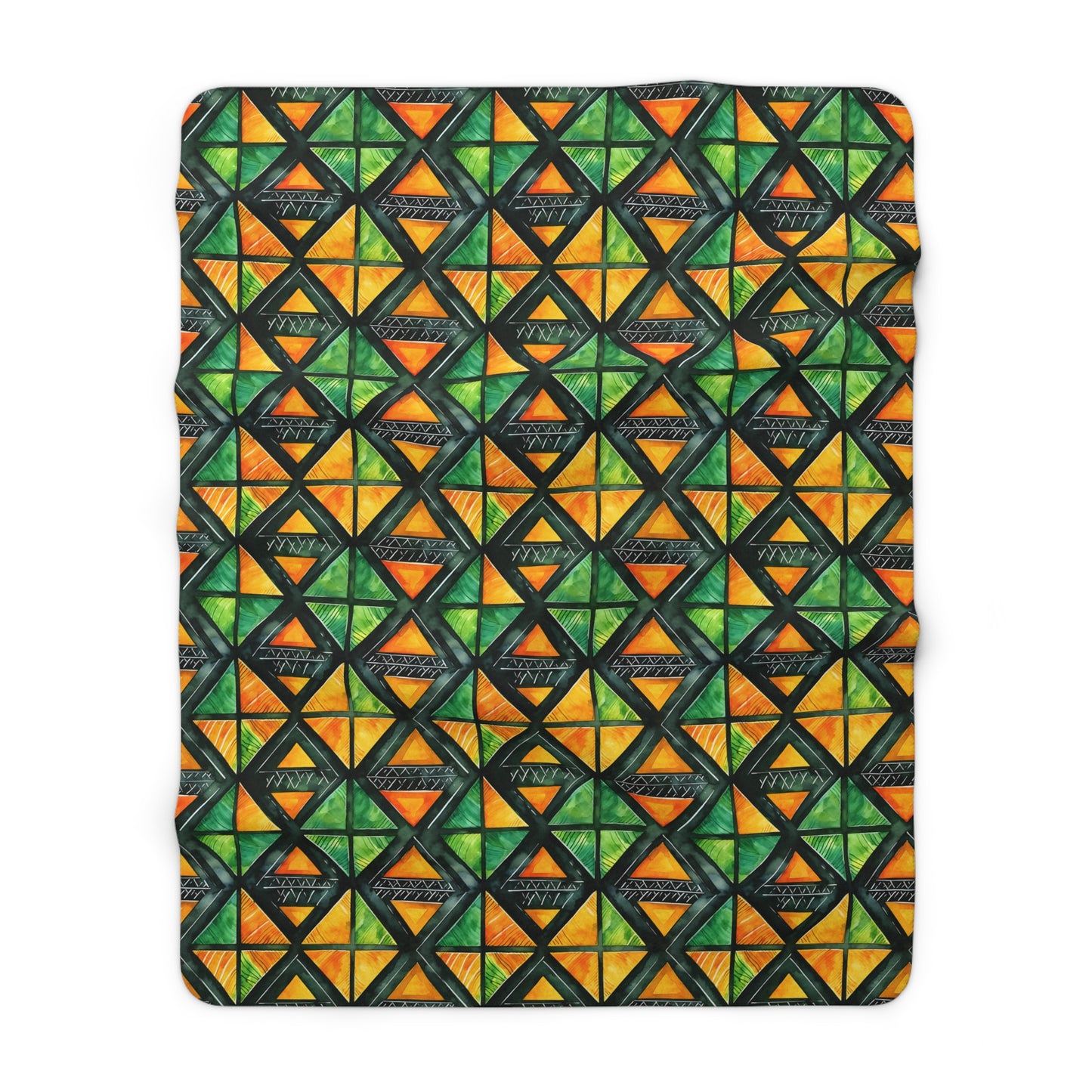 Living Tapestry Sherpa Fleece Blanket