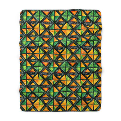 Living Tapestry Sherpa Fleece Blanket