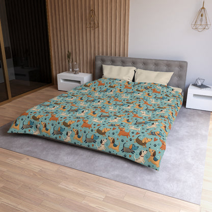 Dapper Doggies Microfiber Duvet Cover