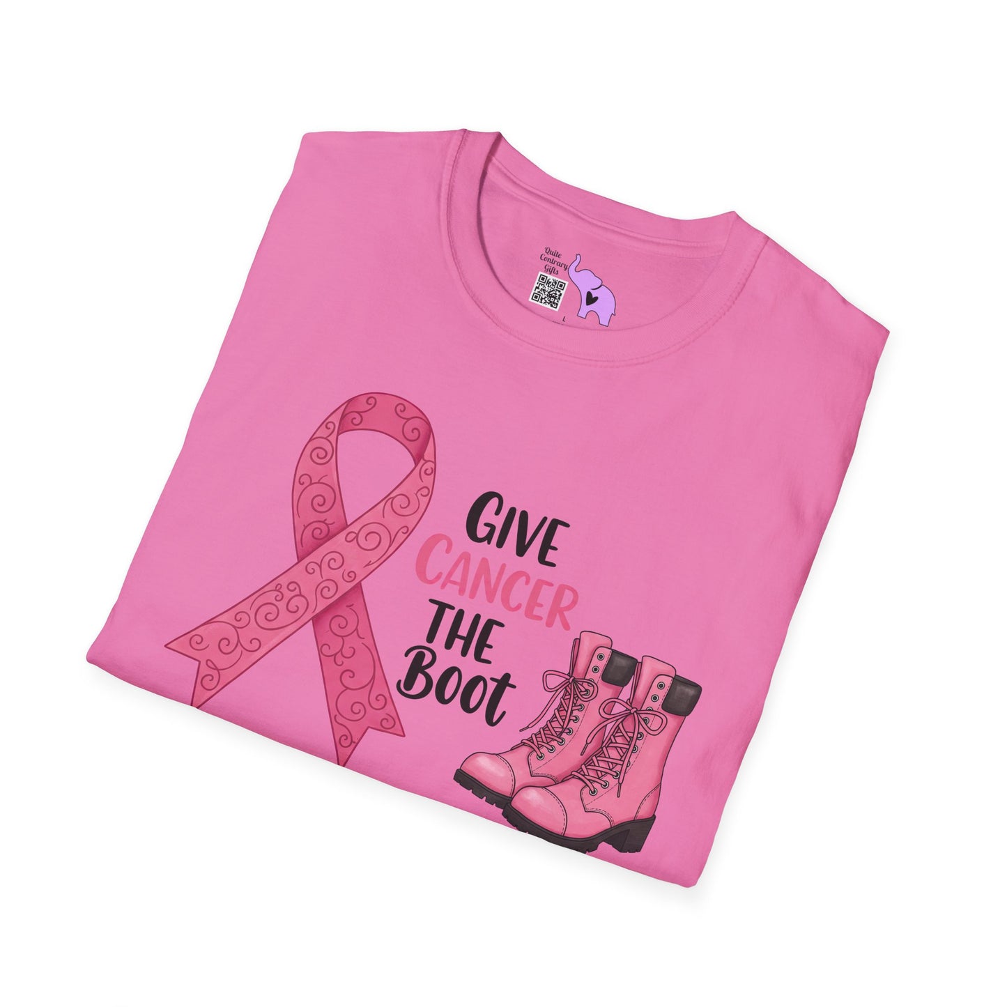Give Cancer The Boot Adult T-shirt