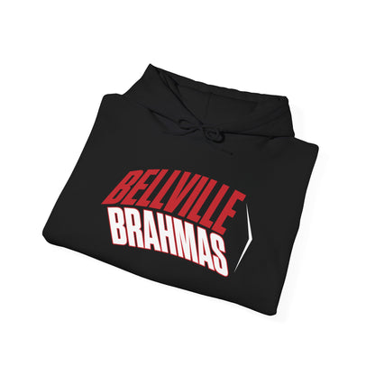 Bellville Brahmas (Angled) Adult Heavy Blend™ Hooded Sweatshirt