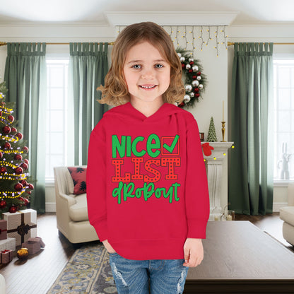 Nice List Dropout Toddler Pullover Fleece Hoodie