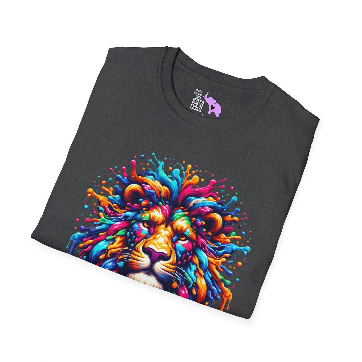 Colorful Lion Adult T-shirt