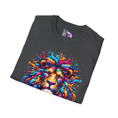 Colorful Lion Adult T-shirt