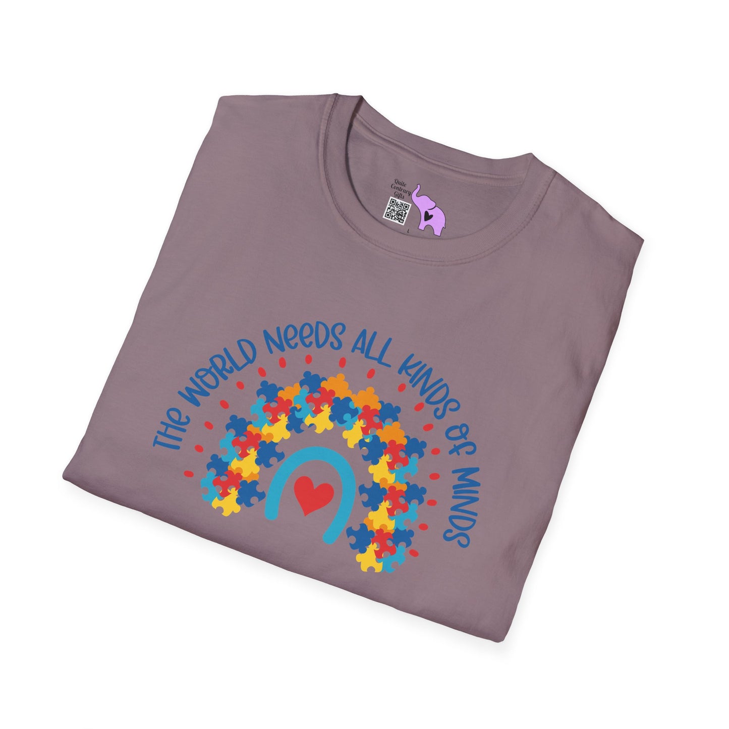 The World Needs All Kinds Of Minds (Autism) Adult T-shirt