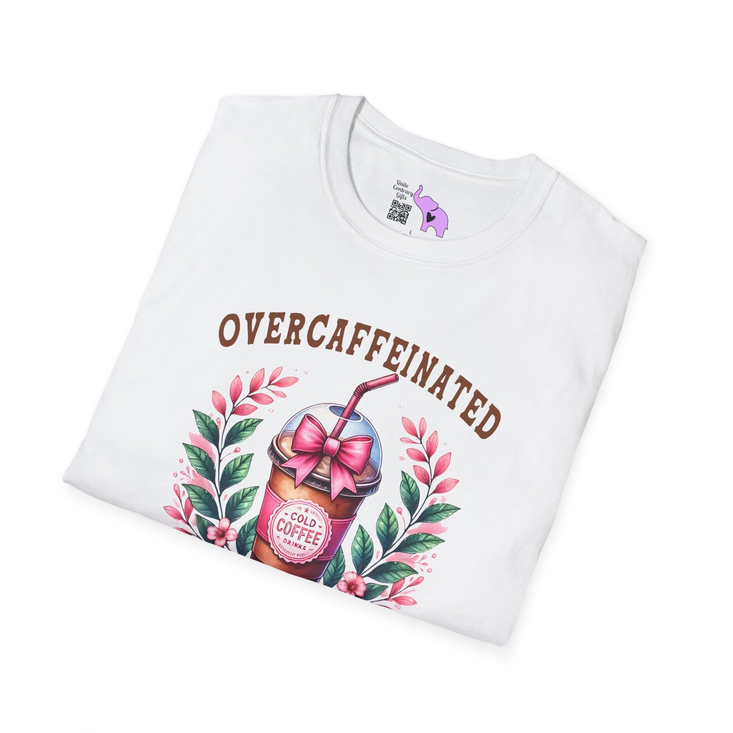 Overcaffeinated Mom's Club Adult T-shirt