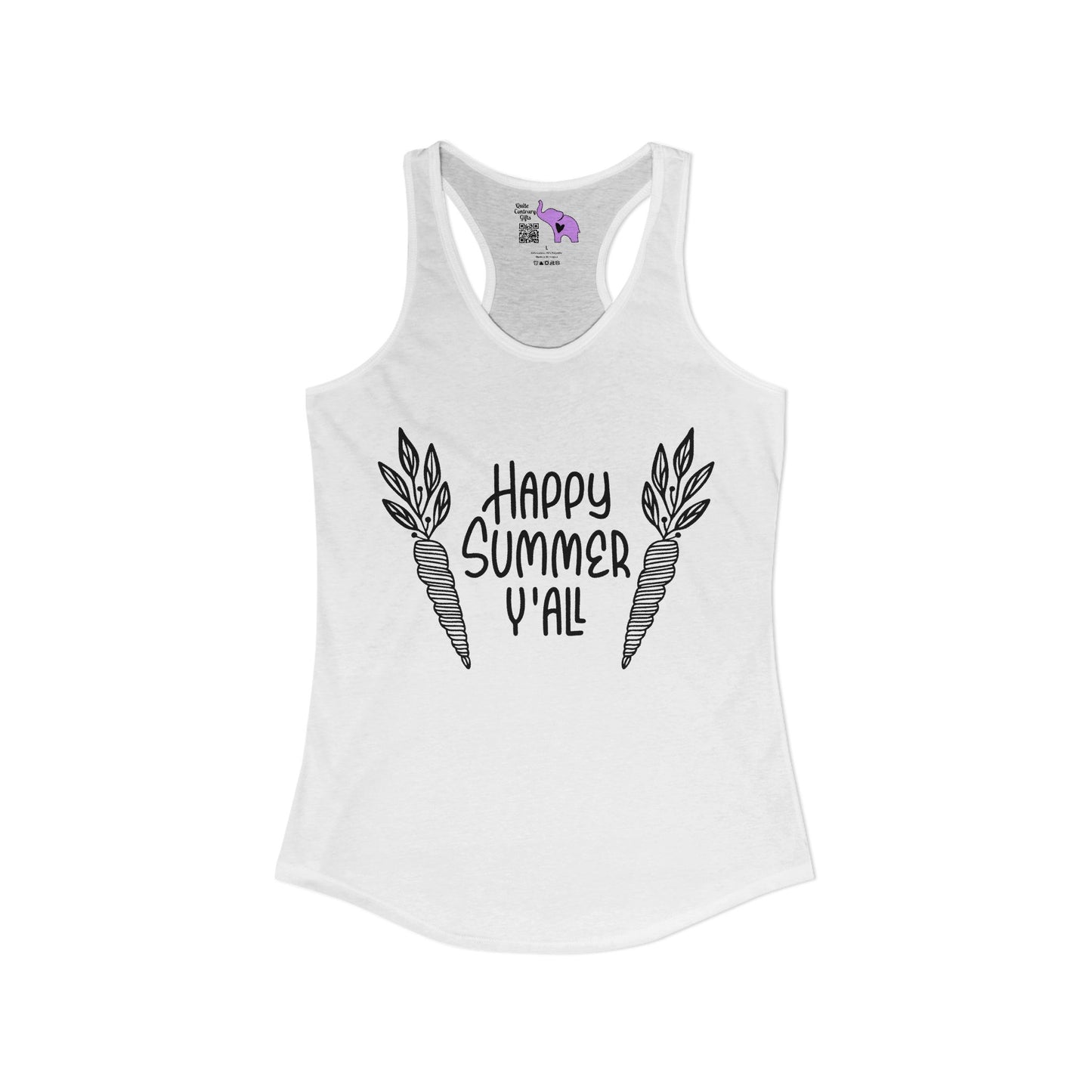 Happy Summer Y'all Women's Ideal Racerback Tank