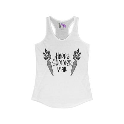 Happy Summer Y'all Women's Ideal Racerback Tank