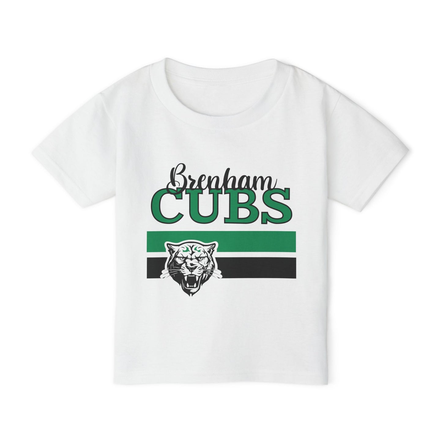 Brenham Cubs w/Mascot & Stripes Heavy Cotton™ Toddler T-shirt