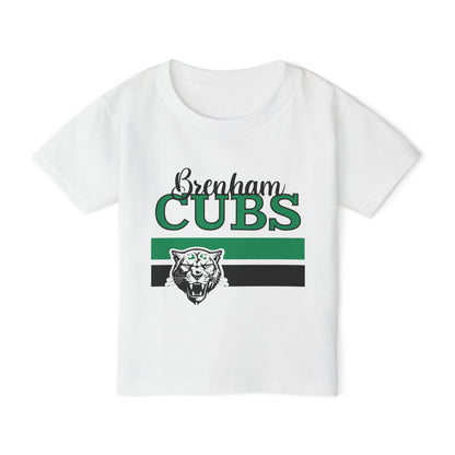Brenham Cubs w/Mascot & Stripes Heavy Cotton™ Toddler T-shirt