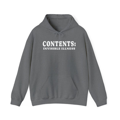 Contents: Invisible Illness Heavy Blend™ Hooded Sweatshirt