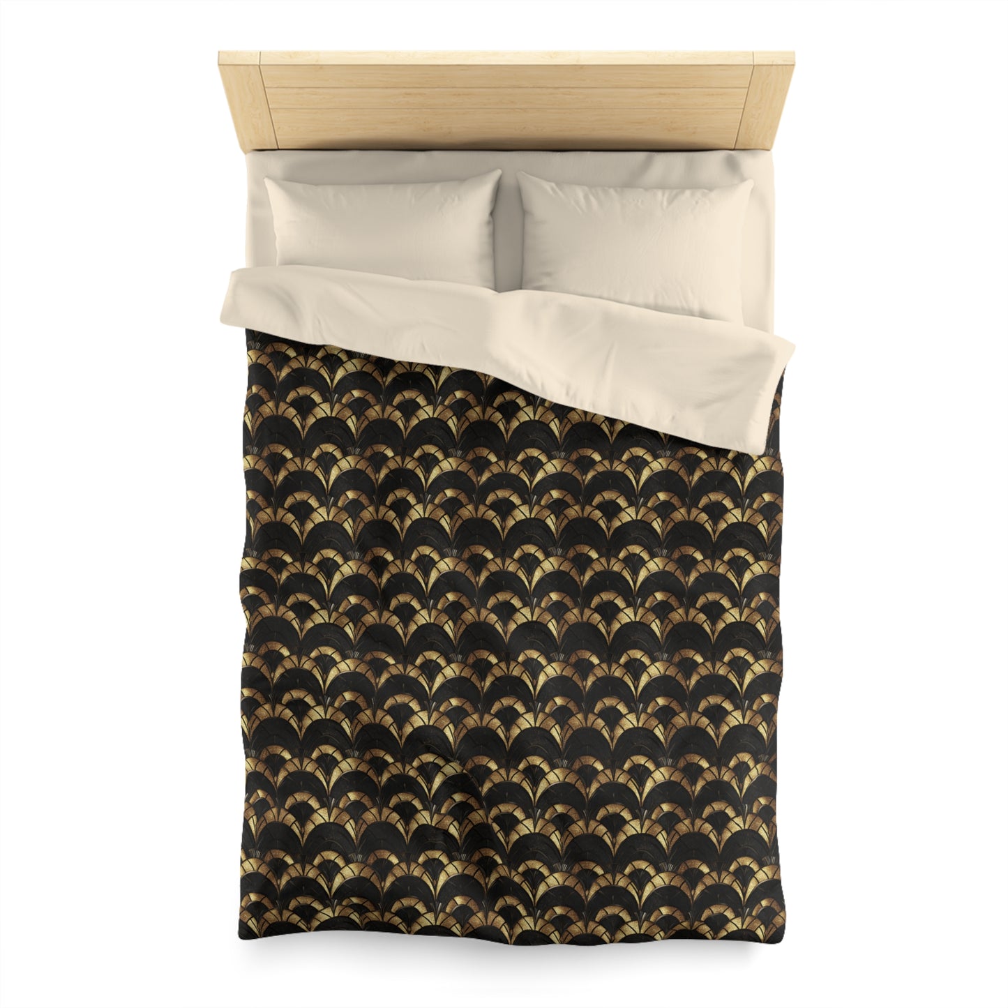 Gilded Elegance Microfiber Duvet Cover