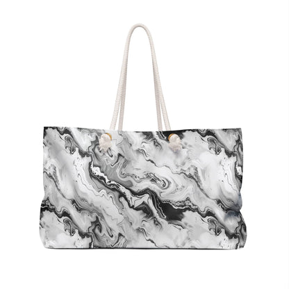 Frost Veil Marble Weekender Bag