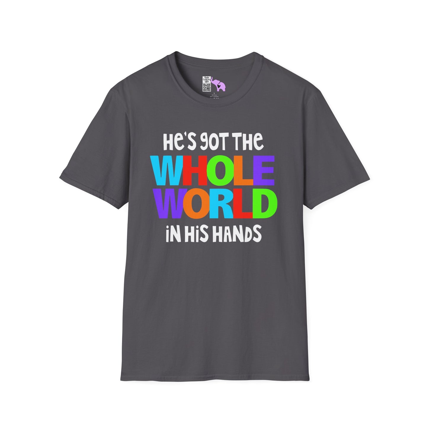 He's Got The Whole World In His Hands Adult T-shirt