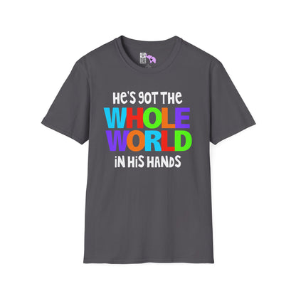 He's Got The Whole World In His Hands Adult T-shirt