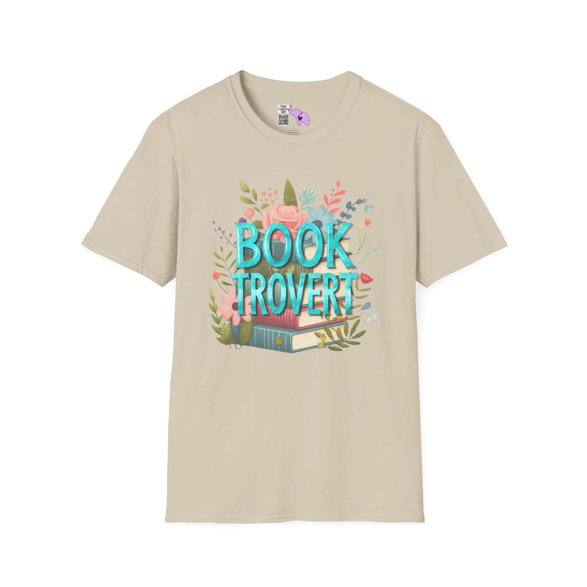 Booktrovert (Floral) Adult T-shirt