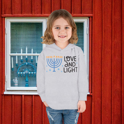 Hanukkah Love & Light Toddler Pullover Fleece Hoodie