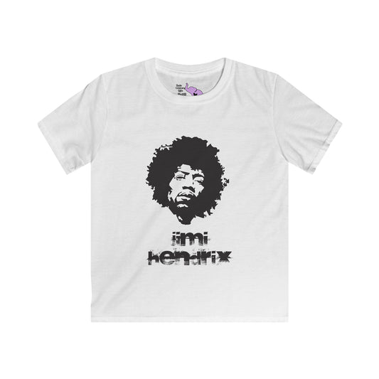 Jimi Hendrix (4) Kids Softstyle Tee