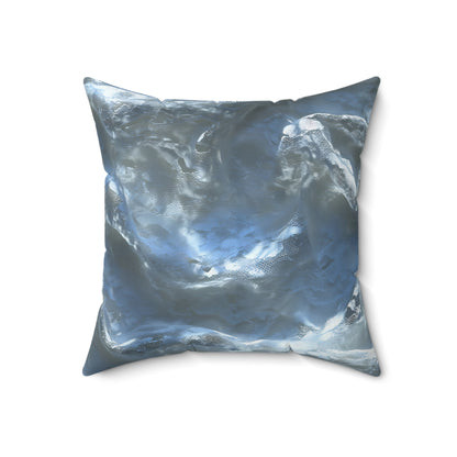 Snowdrift Sheer & Lace Throw Pillow