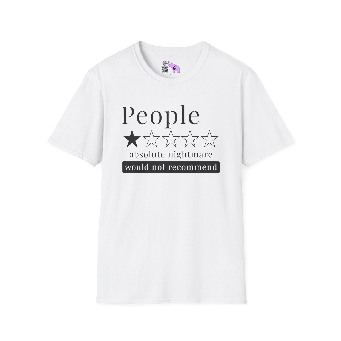 People 1 Star Absolute Nightmare Would Not Recommend Adult T-shirt