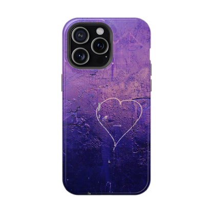 Purple Heart Wall MagSafe® Compatible Tough Case for iPhone