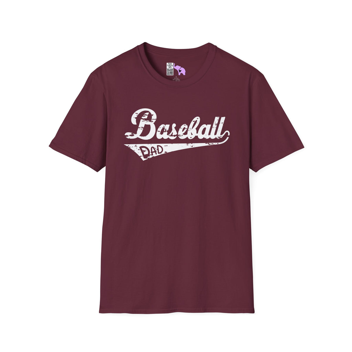 Baseball Dad (Grunge) Adult T-shirt