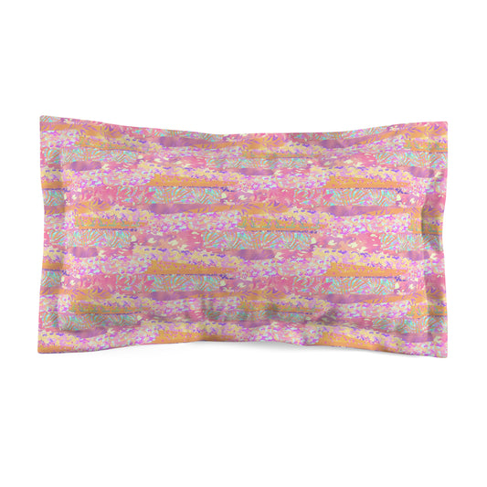 Wild Tropic Collage Microfiber Pillow Sham