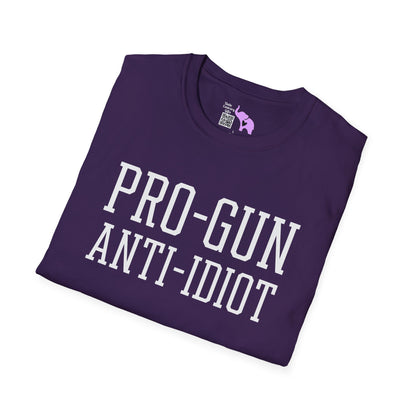 Pro-Gun Anti-Idiot Adult T-shirt