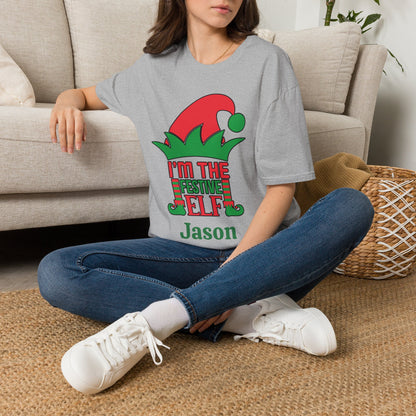 I'm The Festive Elf Peronalized Adult T-shirt